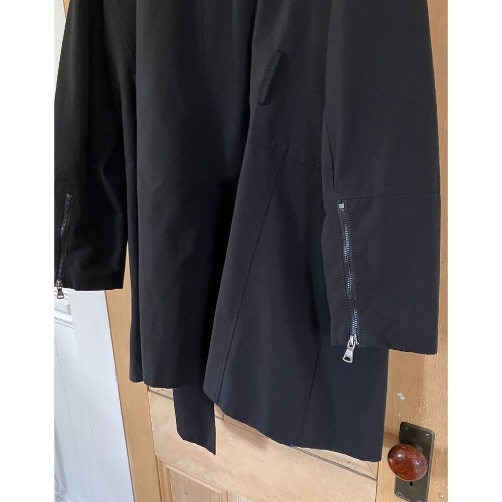 Vince Camuto Womens Removable Hood NO BELT Rain Jacket Size 3X Black SP NWOT - Picture 7 of 12